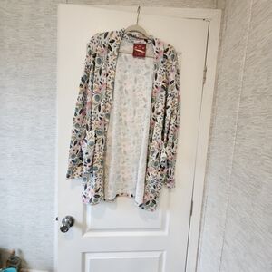 Blakeley Designs Floral Open-Front Cardigan Petite Size BNWT